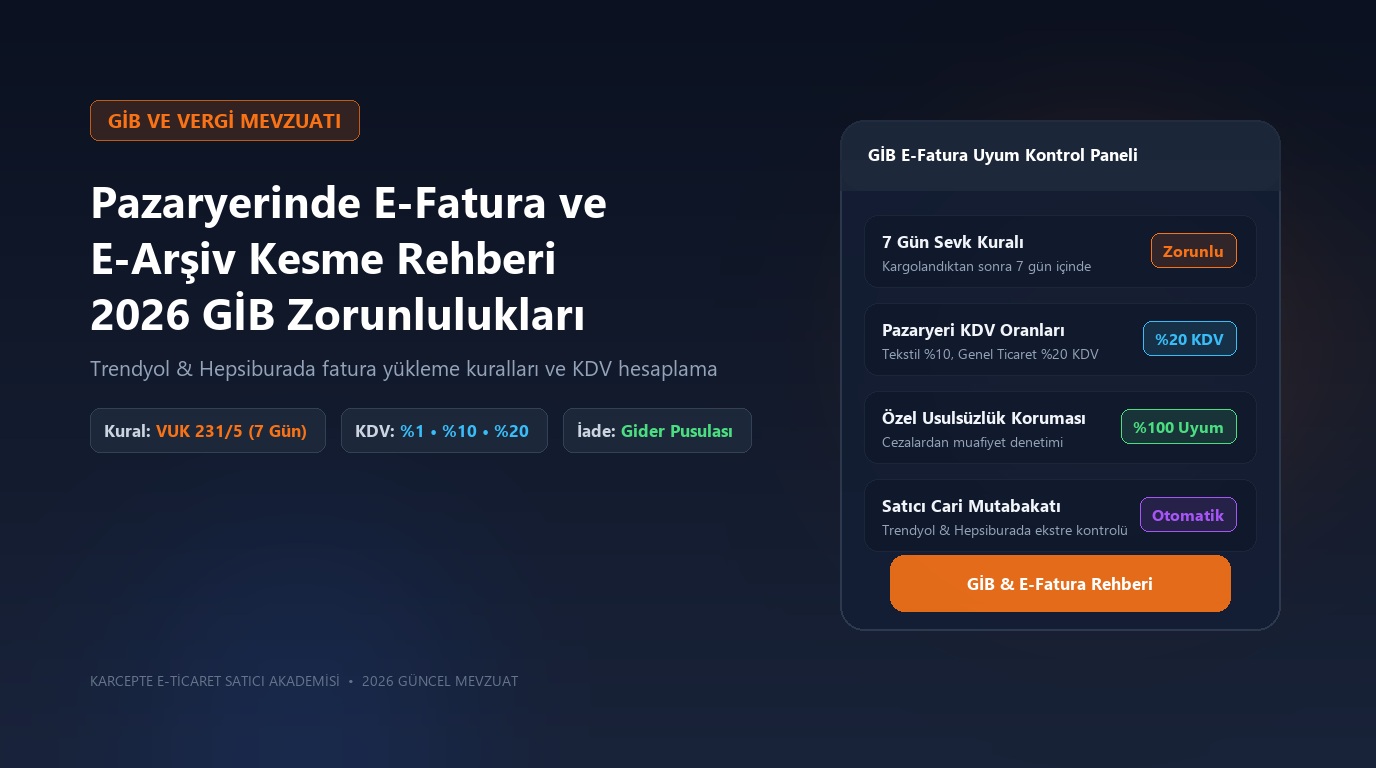 Pazaryerinde E-Fatura ve E-Arşiv Kesme Rehberi 2026